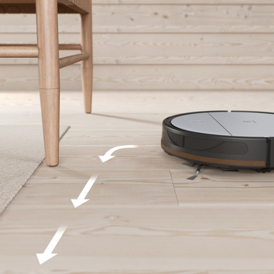 Fshesë robot Electrolux 600 ER61UD1UG, navigim xhiroskopik, filtër EPA E11, gri e zezë