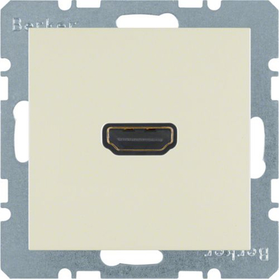 Prizë muri HDMI Berker BMO S.1 3315428982, HDMI 2.0, me shkëlqim, e bardhë
