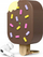 Kuti mbrojtëse Elago Ice Cream për AirPods Pro 2, me karabinë, mbështet karikim pa tela, ngjyrë çokollatë
