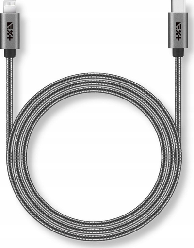 Kabllo USB C në Lightning NEXT ONE, MFi, 1.2 m, gri metalike