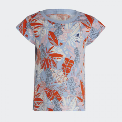 Set veshjesh për vajza Adidas x Disney Moana Tee, pambuk, fund poliester i ricikluar, shumëngjyrësh