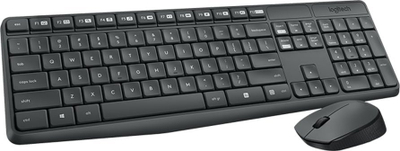 Set tastierë dhe mi Logitech MK235, wireless, gri