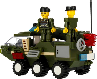 Lodra ndërtuese Alleblox AB3034 Military, 180 blloqe, 3 në 1, me ngjyra
