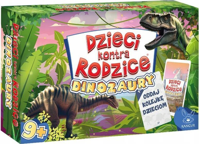 Друштвена игра Kids Versus Parents Dinosaurs Kangaroo, семејна, со едукативни прашања
