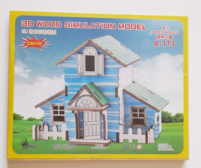 Puzzle druri Forest House 3D PD3DFH, 22 pjesë