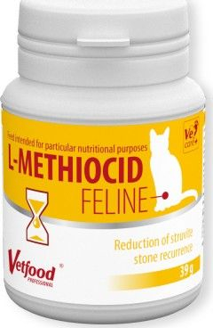 Suplement për mace Vetfood L-Methiocid Feline, pluhur, 39g