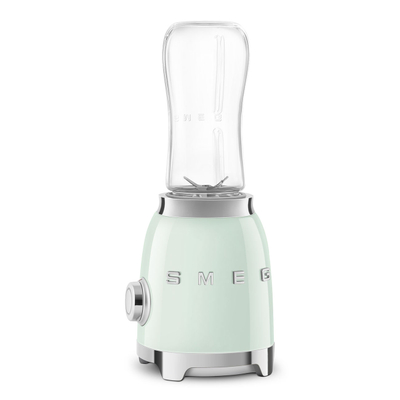 Blender personal mini SMEG PBF01PGEU, 300 W, 2 shpejtësi, 2 shishe, e gjelbër pastel