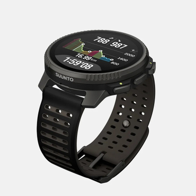 Orë inteligjente Suunto Vertical 2 Titanium, GPS, ekran AMOLED, e zezë