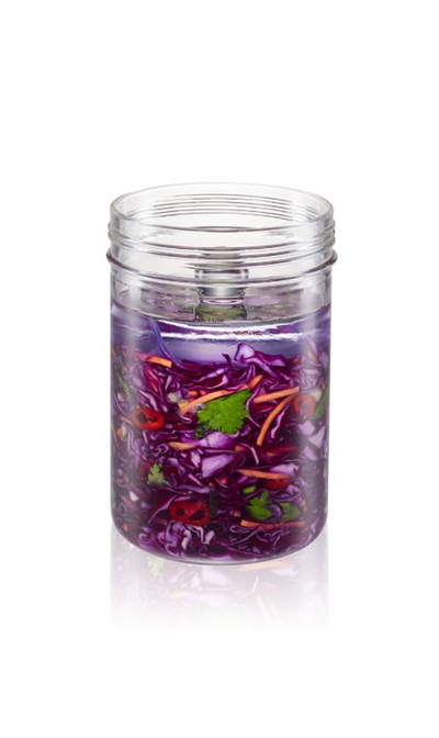 Kavanoz fermentimi Gefu NATIVO G-15810, 1L, qelq, kapak i zi