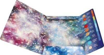 Dosje me gomë Starpak Galaxy A4, motiv kozmik, shumëngjyrëshe