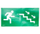 Пиктограм за евакуација Es-System Pictogram 9849031, 150x300mm, стрелка надесно надолу, зелена