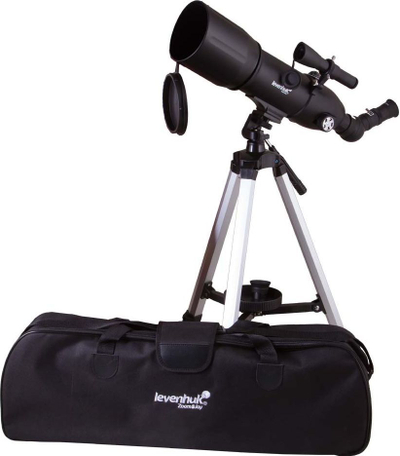 Teleskop astronomik Levenhuk Travel 80, i zi