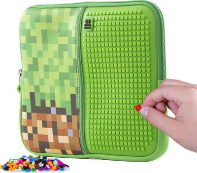 Çantë tableti Pixie Crew XL Pouch PXT-08-95, neopren, me piksele, e gjelbër