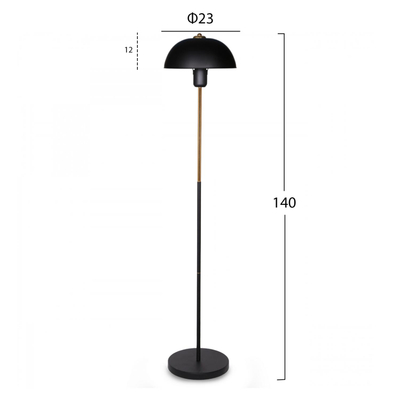 Llambë dyshemeje metalike Ø23×140 cm (HM7579.01)