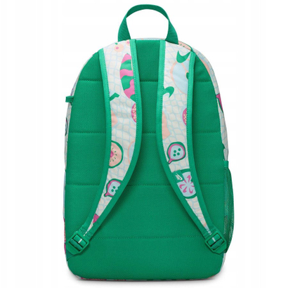 Çantë shpine Nike Elemental Shoebox Jr HM6895-133, për kalamaj, e bardhë me jeshile