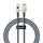 Kabllo USB Baseus Aramid Fiber, USB A në Lightning, 1 m, e bardhë