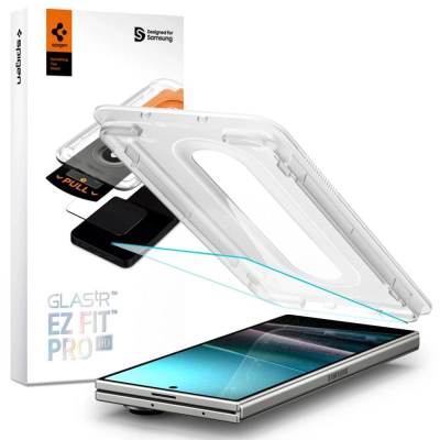Xham mbrojtës Spigen Glas.tR EZ Fit Pro HD për Galaxy Z Fold 7, i tejdukshëm