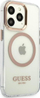 Mbulesë telefoni Guess Metal Outline MagSafe për iPhone 13 Pro Max 6.7", e artë, transparente