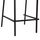 Stol Olympias metalik i zi 47×58×111 cm (HM5528.01), zezë