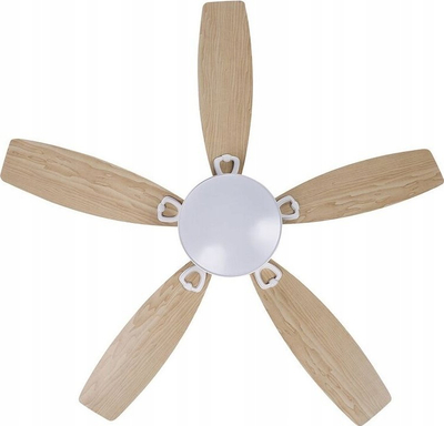 Ventilator tavani Beliani Logan me dritë LED dhe me telekomandë, i bardhë