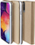 Këllëf libër me magnet për Nokia 5.4, lëkurë eko, me xhep për karta, ngjyrë gold