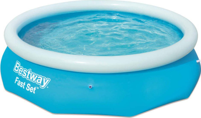 Pishinë me frymë Bestway Fast Set 57266, rreth 305x76 cm, blu