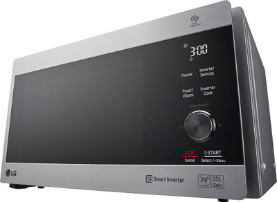 Furrë me mikrovalë LG MH6565CPS, 25L, me grill, inox argjendi