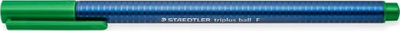 Set stilolapsash Staedtler Triplus Ball F, majë e hollë, jeshile, 10 copë