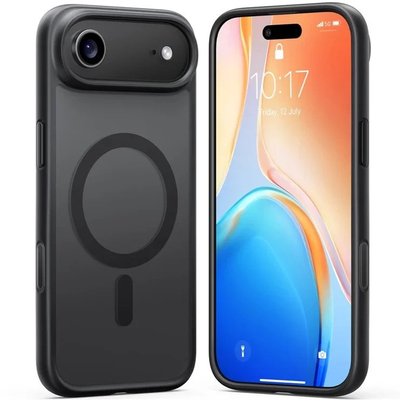 Kapak telefoni TORRAS Guardian Magnetic për iPhone 17 Air, i pajtueshëm me MagSafe, mbrojtje 360°, i zi