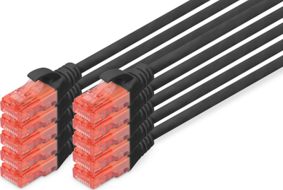 Kabllo rrjeti Digitus CAT 6 U UTP LSZH, set 10 copë, e gri