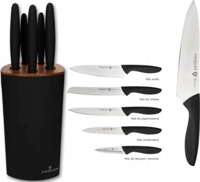 Set thikash Zwieger Forte, 5 copë, bllok druri, i zi