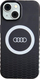 Mbulesë telefoni Audi IML Big Logo MagSafe, për iPhone 15 14 13 6.1", e zezë