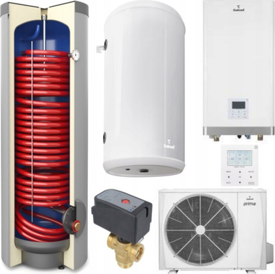 Pompe nxehtësie Galmet Prima 3F 12GT, 12.1kW, bojler 300L, gri