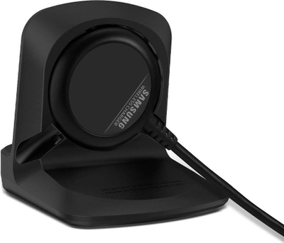 Mbajtëse ore smart Spigen S352 Night Stand për Samsung Galaxy Watch 3 dhe Watch 4, TPU, e zezë