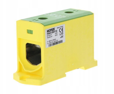 Connector terminal Morek OTL300, 95-300mm² Al Cu, 1000V AC 1500V DC, i verdhë jeshil