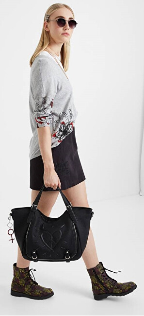 Çantë krahu Desigual 19WAXP34 2000, e zezë