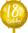 Balonë për ditëlindje Party Deco 18th Birthday, 45cm, e artë