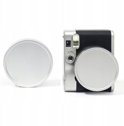Kapak objektivi LoveInstant për Fujifilm Instax Mini 90, alumin, me kordon sigurie, argjend