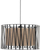Llambë varëse TK Lighting Harmony, Ø50 cm, jute natyral, e zezë