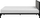 Shtrat metalik CLAMART, 160 x 200 cm, EU King Size, gri