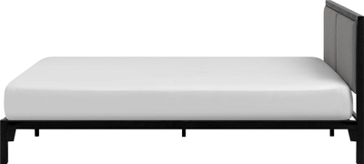 Shtrat metalik CLAMART, 160 x 200 cm, EU King Size, gri