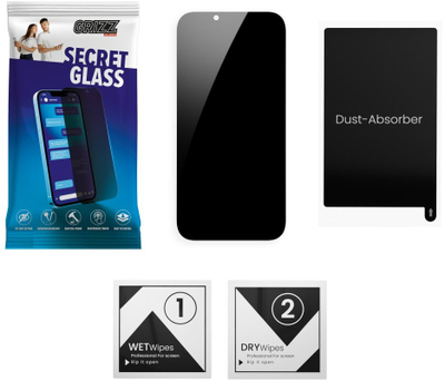 Xham mbrojtës GrizzGlass Matte SecretGlass për Honor Pad X9a, efekt privatësie, matte transparent