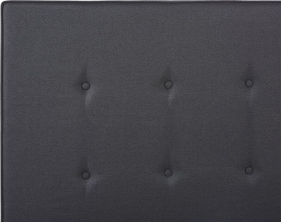Shtrat tapiceri Beliani Ambassador, 160 x 200 cm, EU King Size, gri e errët