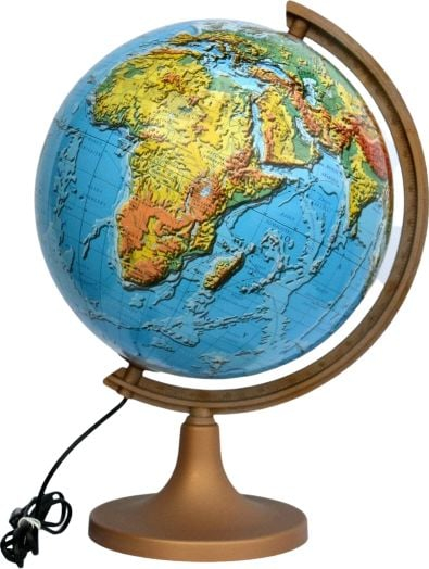 Dекоративен глобус Zachem Globe 320 Physical, 320mm, со внатрешно осветлување