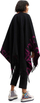Pelerinë Desigual Poncho Paris, vjollcë/ e zezë
