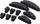 Organizues për kabllo LogiLink (KAB0039), 10 copë, të zi