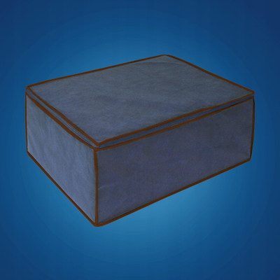 Kuti ruajtëse Blue Blanket Case, për batanije dhe rroba, me dorezë, blu