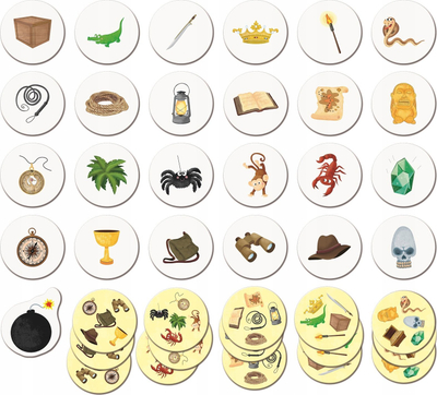 Lojë tavoline Liscianigiochi Lost Treasure, 50 copa, 3+, shumëngjyrëshe