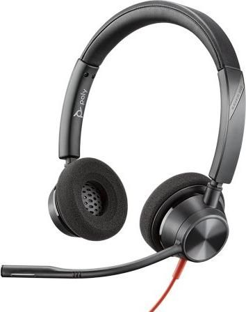 Kufje Poly Blackwire C3320, USB, 20Hz-20kHz, të zeza
