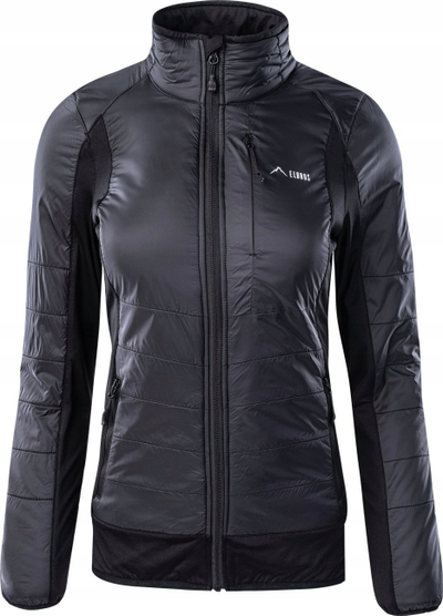 Bluze fleece për jashtë ELBRUS Nahan Wos, për goca, me zinxhir komplet, e zezë
